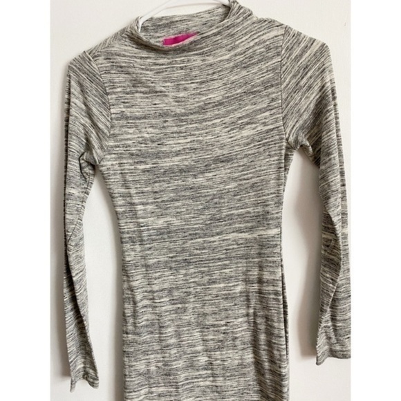 Pookie & Sebastian • Grey Spacedye Bodycon Dress - Picture 2 of 5
